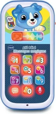 Obrázok produktu pre VTECH BABY Magický telefón pre bábätká, vzdelávacia hračka, 10 svietiacich tlačidiel, nahrávanie hlasu, 9–36 mesiacov