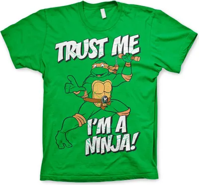 Produktbild von TMNT - Trust Me, Im A Ninja T-Shirt - XX-Large - Green