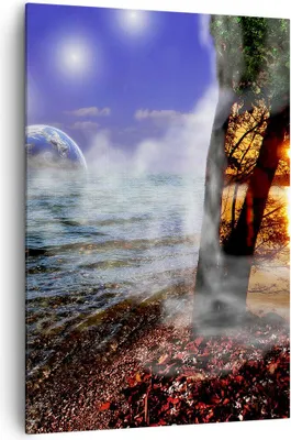 Produktbild von Bild auf Leinwand - Leinwandbild - Einteilig - Abstraktion Umwelt Erde - 70x100cm - Wand Bild - Wanddeko - Wandbilder - Leinwanddruck - Wanddekoration - Leinwand bilder - Wandbild - PA70x100-0308