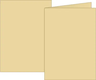 Productafbeelding van BRUNNEN 105125314: Universeel papier, A6 formaat, honingkleurig, vouwkaart