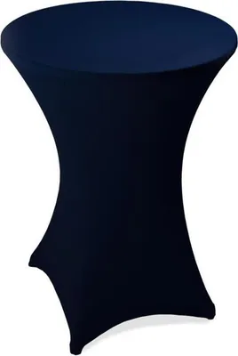 Produktbild von Stehtischhusse Stretch Stehtisch Ø 60 cm Tisch Husse Bistrotisch Dunkelblau