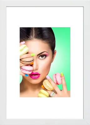 Produktbild von Göteborg Bilderrahmen Portrait Wanddeko Collage Poster Foto Rahmen - Farbe: Weiß | Format: 50x70