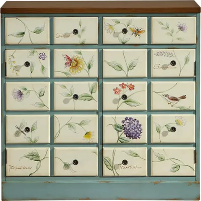 Produktbild von Kommode Vitrine Kommoden Apotheken Schränke Kommodenschrank Schrank Anrichte Neu
