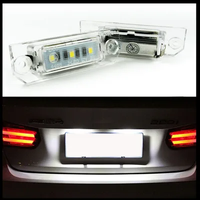 LED PREMIUM Kennzeichenbeleuchtung für VW Golf 4 5 6 7 Passat 3C B6 B7 CC IV VI – Produktansicht