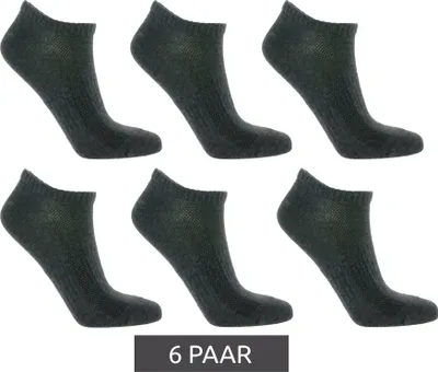 Produktbild von Tastiq Herren Socken 6 Paar Knöchelsocken Atmungsaktiv Freizeitsocken Grau Gr.43/46