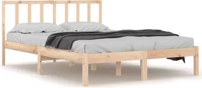 Produktbild von vidaXL Massivholzbett Kiefer 120x190 cm
