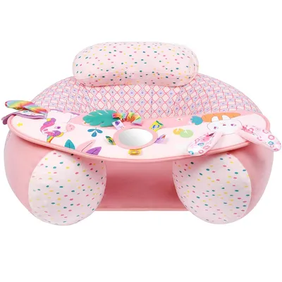 Produktbild von Baby Aufblasbarer Sitz, Anti-Fall-Faltbar Baby Sitzhilfe, 55*45*15cm, Baby-Bodensitze zum Aufsitzen, ab 3-36 Monaten, Rosa