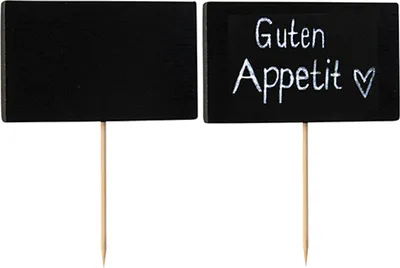 Immagine prodotto di Spiedini per finger food PAPSTAR "Lavagna" 24 x 34 mm Lunghezza: 85 mm 100 pezzi