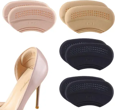 Produktbild von Set mit 4 Paar selbstklebenden Fersenpolstern, Fersenschutz, Schuhschutz für Damen und Herren, Polsterung und Fersenkissen gegen Blasen und Reibung
