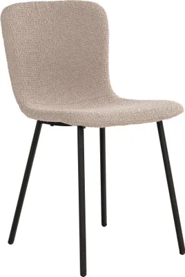 Image de Halden chaise de salle à manger bouclé beige.
