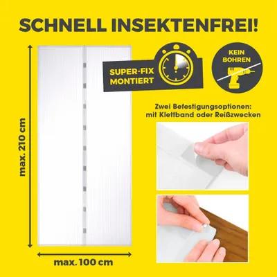 Immagine prodotto di Zanzariera EASYmaxx 100x210 cm bianca Magic Klick