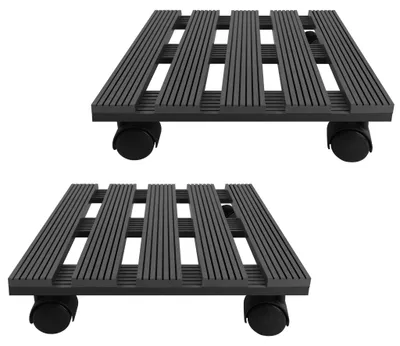 Immagine prodotto di Solidchoice - Rullo per piante con ruote girevoli a 360°, dimensioni 30x30 cm