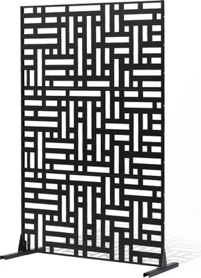 Immagine prodotto di Schermo metallico per la privacy 47" x 76" Schermi e pannelli per la privacy da esterno Nero