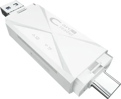 Immagine prodotto di Lettore di schede Usb3.0 Type-c Smart Memory compatibile per Mac/Computer Accessori Bianco