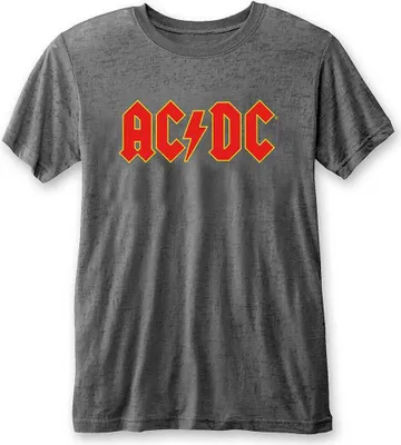 Obrázok produktu pre AC/DC | Oficiálne tričko kapely | Logo (Burn Out), XX-Large, sivá
