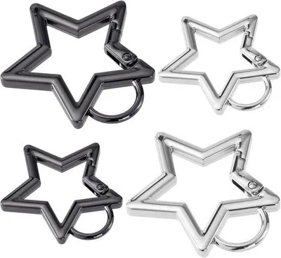 Produktbild von Outdoor-Karabiner-Set mit 4 Stücken, für Camping und Wandern