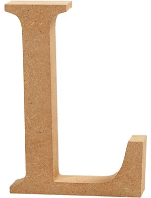 Immagine prodotto di lettera in legno L 8 cm