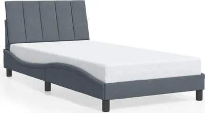 Obrázek produktu pro vidaXL Rám postele bez matrace "Hanko" tmavě šedý 100x200 cm sametový