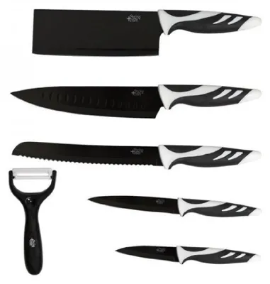 Immagine prodotto di CECOTEC 01024 - Set da 6 coltelli Swiss Negro