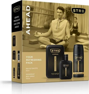 Zdjęcie produktu dla STR 8 Ahead Zestaw upominkowy (woda toaletowa 50 ml + dezodorant w sprayu 150 ml)