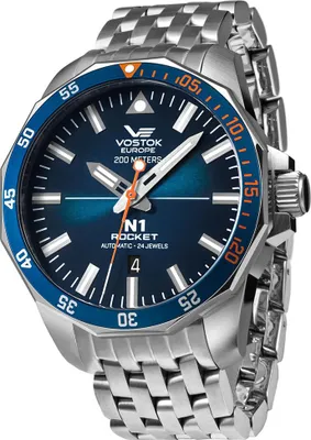 Produktbild von Herrenuhr VOSTOK EUROPE NH35A-225A615B klassisch in Marineblau wasserdicht