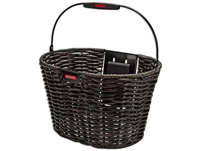 Immagine prodotto di KLICKfix 0376OD Cestino frontale ovale Structura 39x24x28cm, tessuto, senza adattatore, 16 litri, naturale