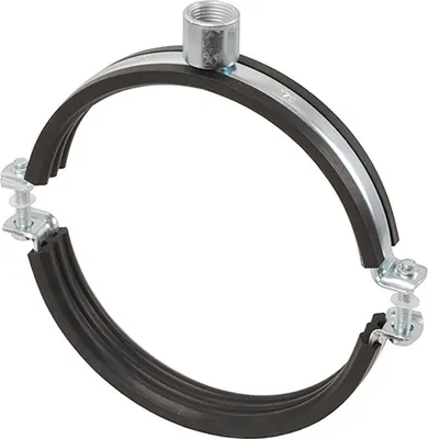 Produktbild von 10 Stück - Schraubrohrschelle Regular 1/2" 40-47mm (1 1/4") verzinkt mit Einlage : 40-47 mm Größe: 40-47 mm