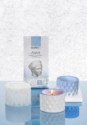 Produktbild von Glorex Alabit Modellgips 1 kg, naturweiß