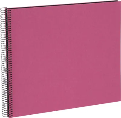 Produktbild von Goldbuch Bella Vista, Fuchsie, 40 Blätter, Spiralbindung, Polyurethan, Papier, Schwarz, 350 mm