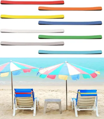 Imagen del producto de Soportes elásticos para toallas, 8 unidades, de 30 a 70 cm, para sillas de playa