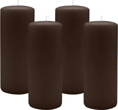 Produktbild von 4er Set Adventskranzkerzen Chocolate Schokolade Ø 80 x 200 mm