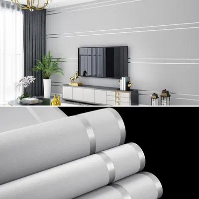 Immagine prodotto di Carta da parati in tessuto con effetto 3D, ideale per soggiorno e camera da letto
