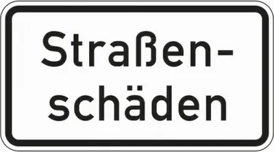Produktbild von Dreifke® Schild I Verkehrszeichen Straßenschäden, Nr.1007-34, Aluminium RA1, ...