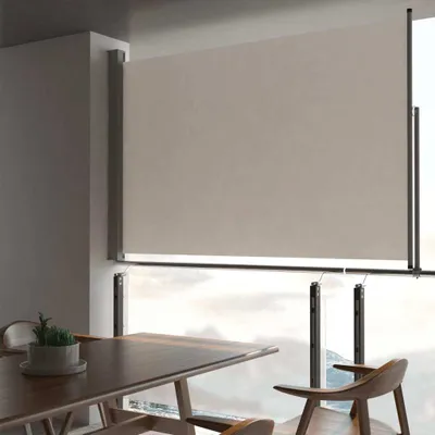 Image de The Living Store Store latéral extensible 160x300 cm Crème