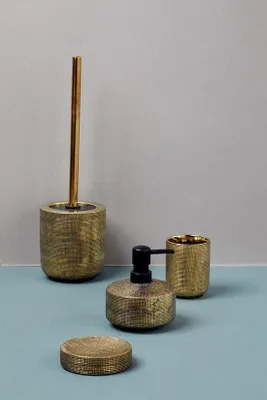 Image de Ensemble de salle de bains, porte-brosses en céramique élégant, de grande qualité