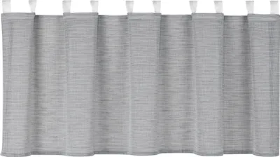 Produktbild von Design Schlaufen Scheibengardine grau kariert 4048 50x140cm