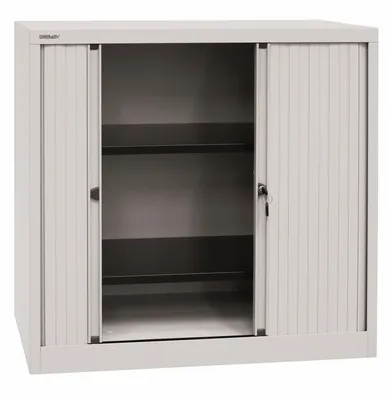 Produktbild von Bisley Rollladenschrank EuroTambour - Farbe: Lichtgrau