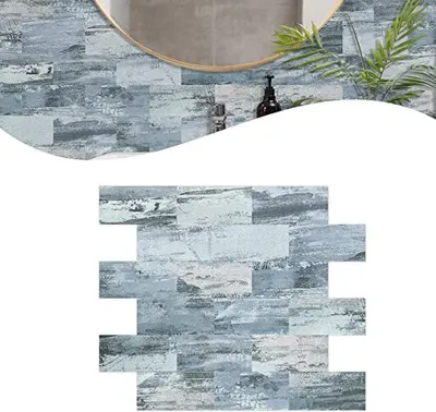 Produktbild von NAIZY 10 stück Fliesenaufkleber Küche Klebefliesen Fliesenfolie Selbstklebende Fliesen, Wandfliesen Klebefolien für Fliesen für Spritzschutz Küchenrückwand Badezimmer(TYP C, 29 x 34,3 cm)