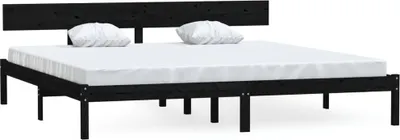 Obrázek produktu pro vidaXL Postel z masivu černá borovice 180x200 cm