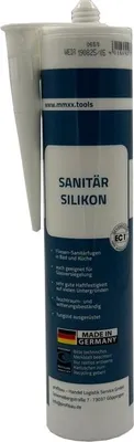 Produktbild von Sanitär Silikon Sanitärgrau 310ml - Antischimmel-Dichtstoff für Bad & Küche - UV-Beständig