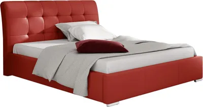 Produktbild von MIRJAN24 Polsterbett mit Bettkasten Amber, Stilvoll Doppelbett, Lattenrost ist im Bettkasten integriert (Farbe: Soft 010, Größe: 180 x 200 cm)