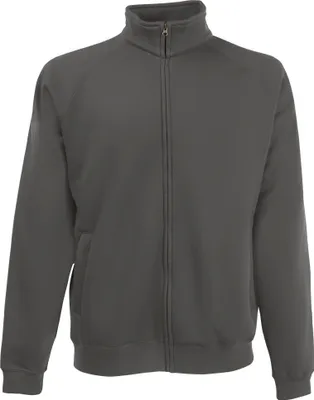 Produktbild von Fruit Of The Loom Herren Premium 70/30 Sweatjacke / Sweatshirt-Jacke / Sweatshirt mit Reißverschluss RW3165 (L) (Helles Anthrazit)