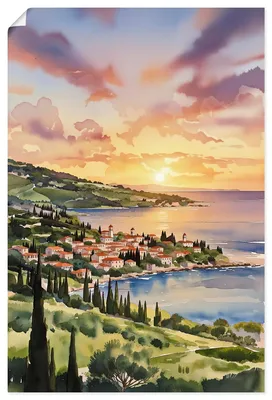 Produktbild von ARTland Poster Meditterane Impressionen Größe: 60x90 cm