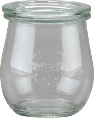 Produktbild von Tulpe-Glas "Cucinare" Rundrand 220 ml Weck-Glas, Rundrand-Deckel