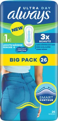 Obrázok produktu pre always 8006530126212 always dámské vložky Ultra Day, normálne, bez krídel, veľké balenie