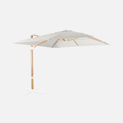 San Marco Demetra Ampelschirm – Weiß, 3x4 Meter, Für Garten & Terrasse