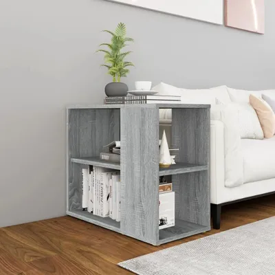 Produktbild von vidaXL Beistelltisch Grau Sonoma 60x30x50 cm Holzwerkstoff