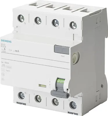 Produktbild von Siemens FI-Schutzschalter 4polig 25 A 400 V 5SV3342-6KL (5SV3342-6KL)