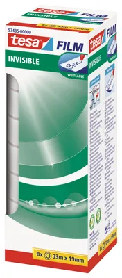 Produktbild von tesa® 57485-00000-00 Klebefilm matt-unsichtbar - beschriftbar, 19 mm x 33 m, 8 Rollen