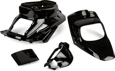 Zdjęcie produktu dla Str8 4-częściowy zestaw czarnych owiewek do Yamaha BWS do 2004 r